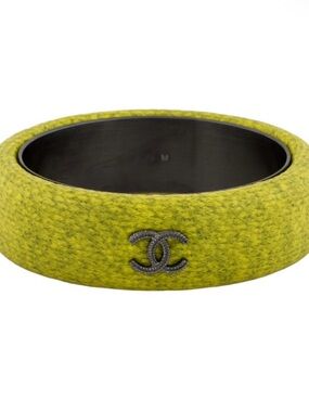 Stylish Yellow Woven Bangle Bracelet